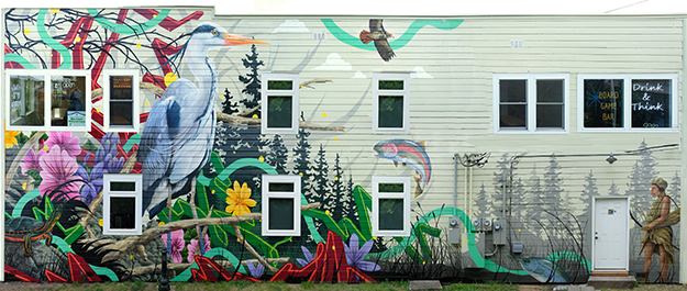 A Walk Through Time Wll Mural by Jeremy Nichols