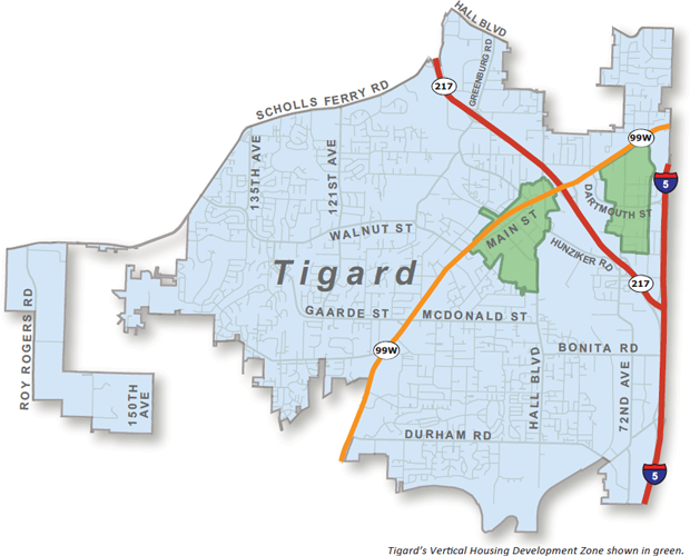 Vertical Housing Development Zone in Tigard