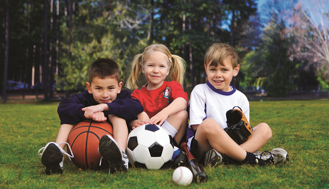 Kids playing sports